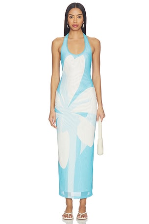 Mesh Halter Maxi Dress Kulani Kinis