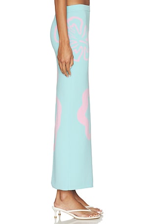 Kulani Kinis Knit Midi Skirt in Blue