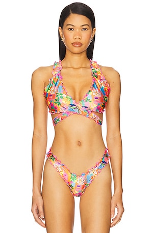 Lettuce Edge Wrap Bikini Top Kulani Kinis