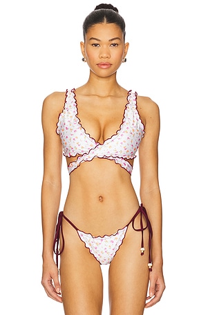 Lettuce Edge Wrap Bikini Top Kulani Kinis