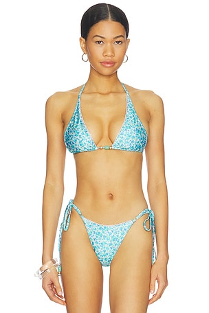 Decorative Bind Halter Bikini Top Kulani Kinis
