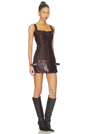 KNWLS SMK Dress in Brown