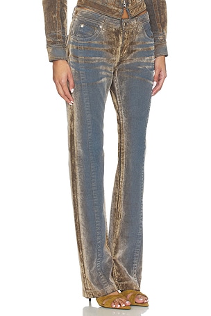 Knwls pantalón flock en color azul