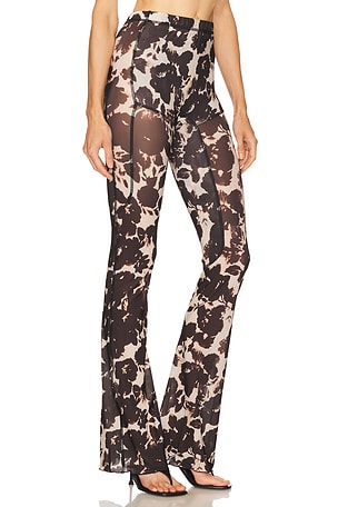 KNWLS Halcyon Flare Legging in Black,Cream