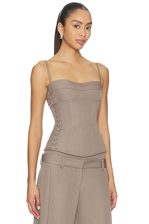 KNWLS Jett Bustier in Taupe