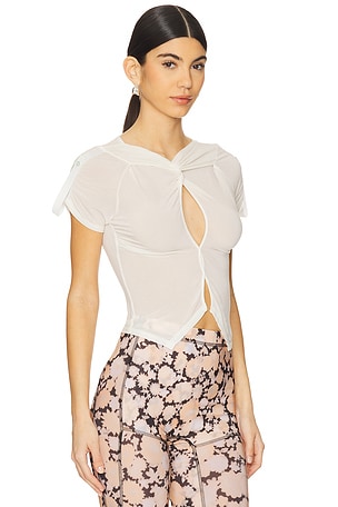 KNWLS Twist Top in White