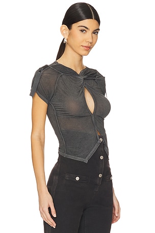 KNWLS Twist Top in Black