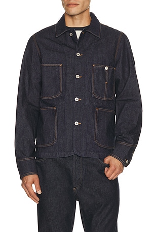 Kenzo Varsity Chore Jacket in Blue