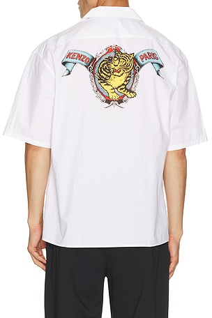 Jumping Tiger Hawaiian Short Sleeve Shirt Kenzo