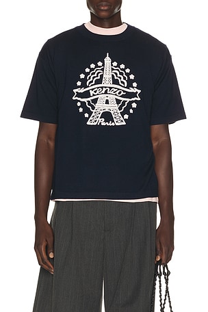 Eiffel Tower Design T-shirt Kenzo