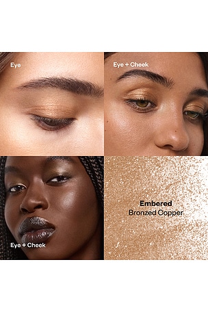 Kosas Shiny Objects Wet Glisten Powder Highlighter for Face + Eyes in Embered