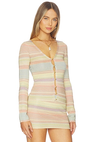 Kapri Lila Cardigan in Yellow, Pink