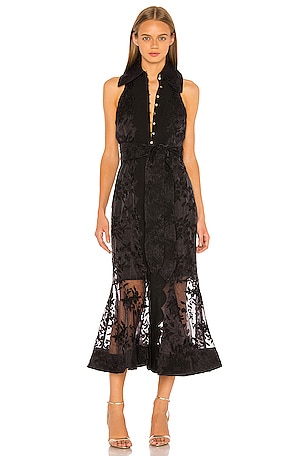 keepsake Vision Midi Dress in Black | REVOLVE