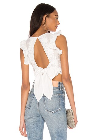 Only Surrender Top In Ivory keepsake