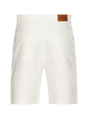 KROST Sands Linen Panel Shorts in Cream