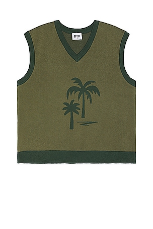 Palm Tree Sweater Vest KROST