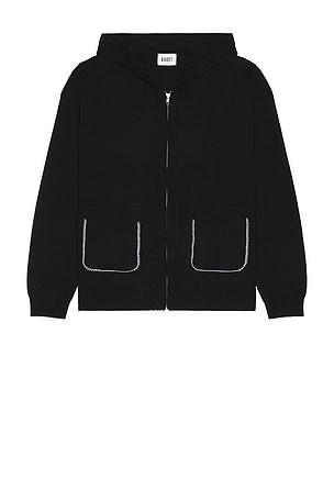 Blanket Stitch Knit Zip Hoodie KROST