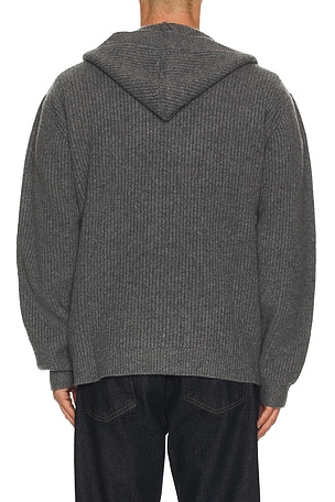 KROST Wool Zip Hoodie in Grey