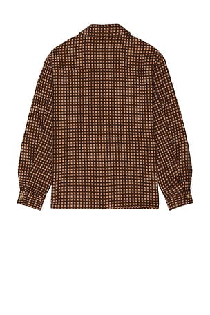 KROST Wool Check Overshirt in Brown