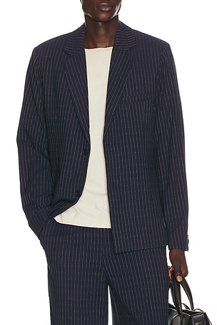 Double-Button Pinstripe Blazer KROST