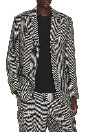 Eco Herringbone Longline Blazer KROST