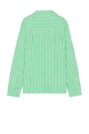 KROST Breeze Poplin Button Up Shirt in Green