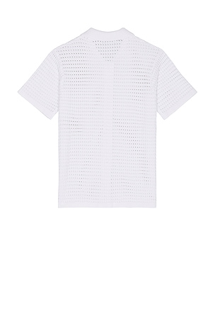 KROST Venice Short Sleeve Button Up Shirt in White