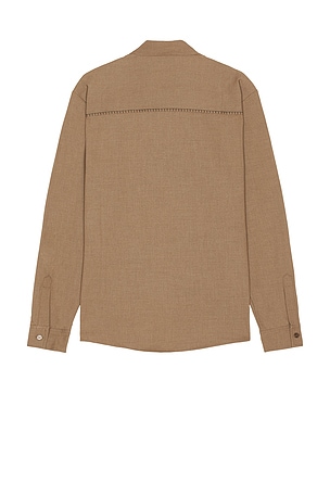 KROST Blanket Stitch Shirt in Brown