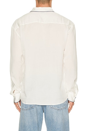 KROST Jordan Piping Shirt in White. Size XL/1X. Also