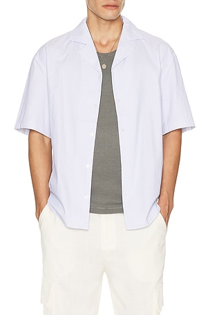 Cotton Stripe Bowling Shirt KROST