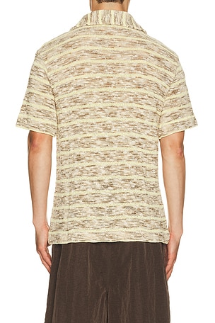 KROST Multi-Color Striped Knit Polo en Multi