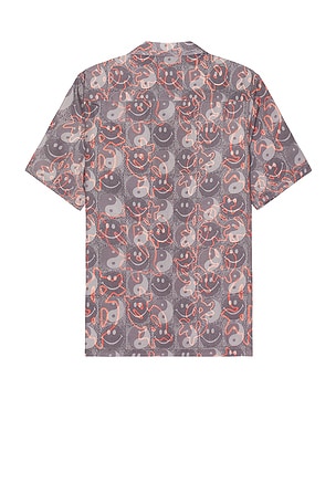 Ksubi Yin Dollar Resort Shirt in Grey,Red