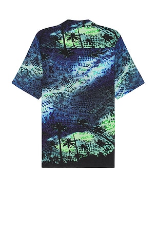 Ksubi Space Palm Resort Shirt in Navy