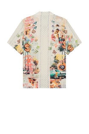 Ksubi World Order Resort Short Sleeve Shirt in White