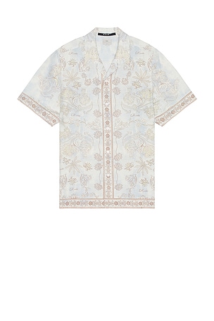 Ksubi Eternity Ekcess Resort Short Sleeve Shirt in Blue