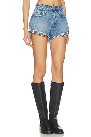 Ksubi Kut Off Denim Short in Blue