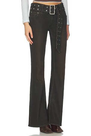 Ksubi Soho Lo Belted Flared in Brown