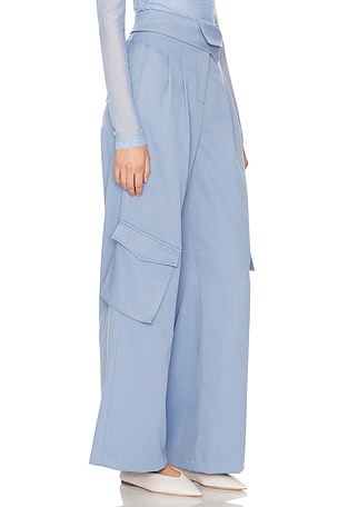 Kimberly Taylor Freda Foldover Pant in Blue
