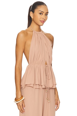 Kimberly Taylor Mallorca Top in Nude. Size XS. Also