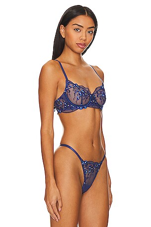 KAT THE LABEL Sofia Bra in Navy. Size XS. Also