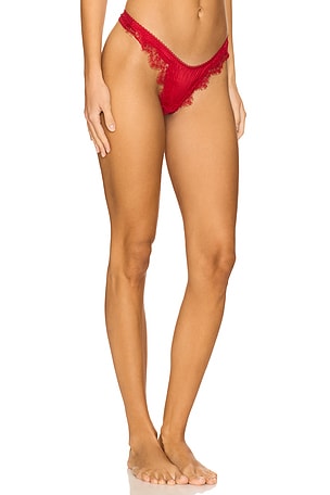 KAT THE LABEL Sorrento Thong in Red. Size XL. Also