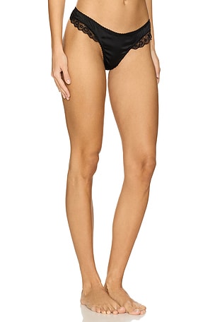 KAT THE LABEL Amelie Thong in Black