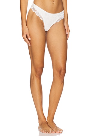 KAT THE LABEL Arabella Thong in White