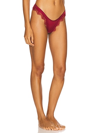 KAT THE LABEL x REVOLVE Sorrento Thong in Purple. Size XS. Also