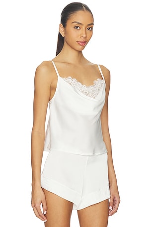 KAT THE LABEL Billie Camisole Top in Ivory