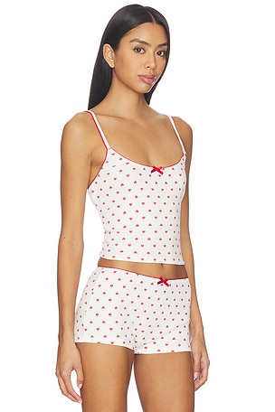 KAT THE LABEL Hugo Singlet Tank Top in White