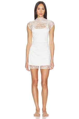 KAT THE LABEL Eloise Slip Dress in Ivory