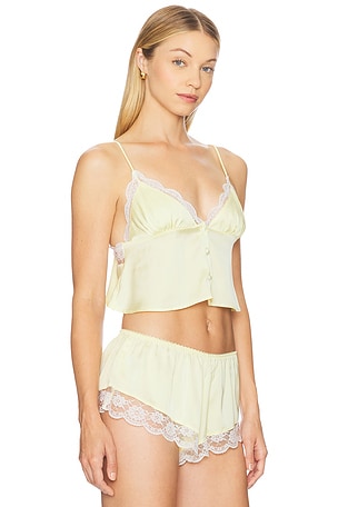 KAT THE LABEL Arabella Camisole in Lemon