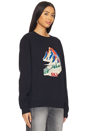 Kule The Oversized Alps Sweatshirt in Navy