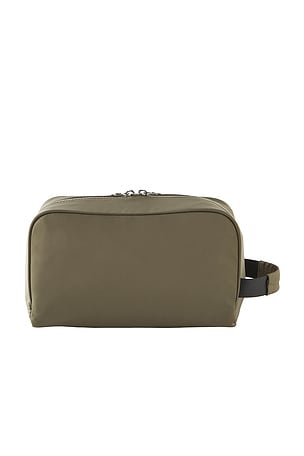 Kusshi Dopp Kit in Olive Green & Light Grey